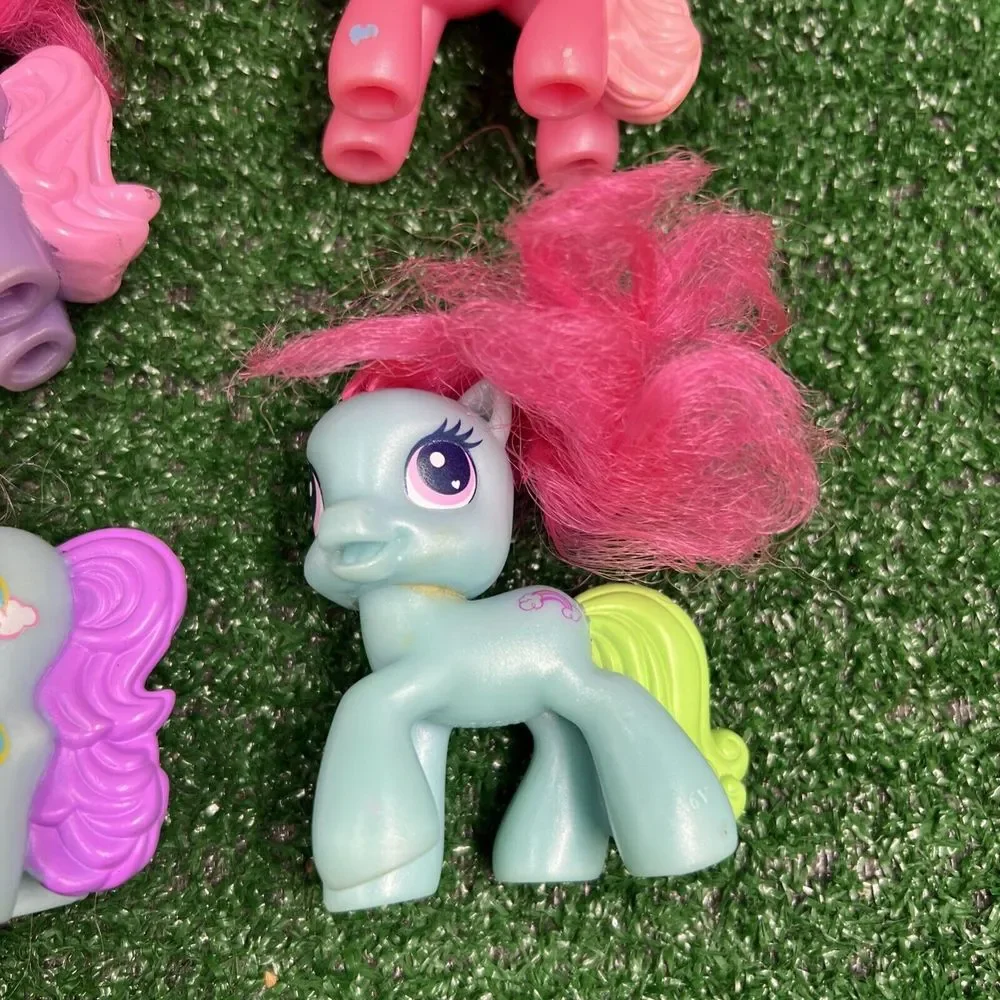 Lot Of 8 2005 My Little Pony McDonald's Toys Soft‎ Hair Plastic Tails